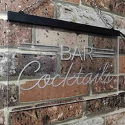 Bar Cocktails LED Light Sign - LED Gift Works