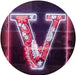 Family Name Letter V Monogram Initial LED Light Sign - Way Up Gifts