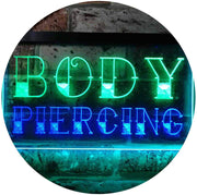 Body Piercing LED Light Sign - LED Gift Works