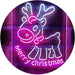 Merry Christmas Reindeer LED Light Sign - Way Up Gifts