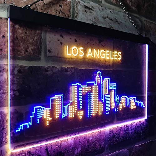 Los Angeles City Skyline LED Light Sign - LED Gift Works