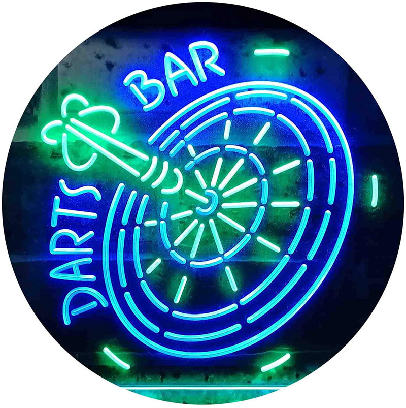 Darts Bar LED Light Sign - LED Gift Works