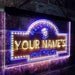 Personalized Movie Room Home Theater LED Light Sign - Way Up Gifts