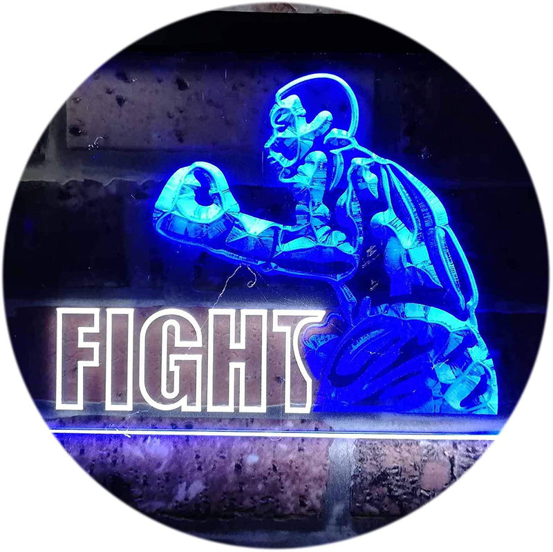 Fitness Gym Boxer Fight Boxing Man Cave LED Light Sign - LED Gift Works