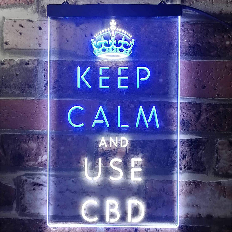 Keep Calm and Use CBD LED Light Sign - LED Gift Works