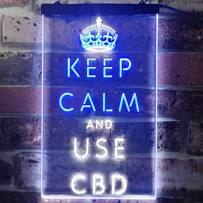 Keep Calm and Use CBD LED Light Sign - Way Up Gifts