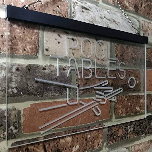 Billiards Pool Tables LED Light Sign - Way Up Gifts