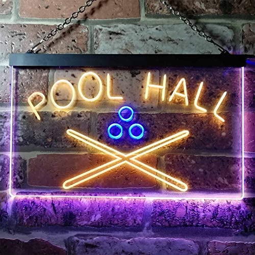 Billiards Pool Hall LED Light Sign - Way Up Gifts