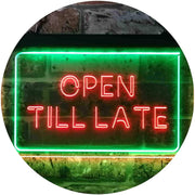 Open Till Late LED Light Sign - LED Gift Works
