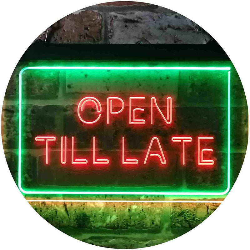 Open Till Late LED Light Sign - LED Gift Works