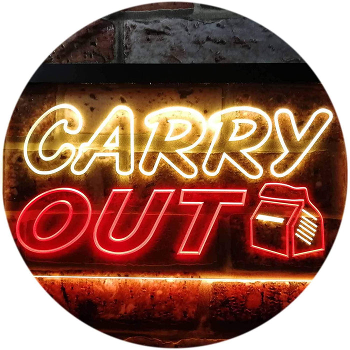 Food to Go Carry Out LED Light Sign - Way Up Gifts