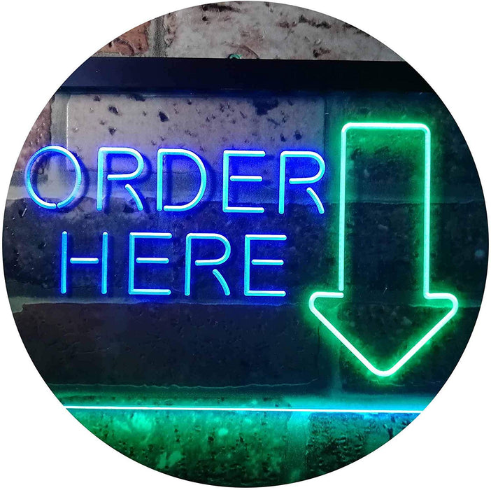 Arrow Order Here LED Light Sign - Way Up Gifts