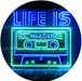 Life is a Mixtape Quotes Bedroom Decor LED Light Sign - Way Up Gifts