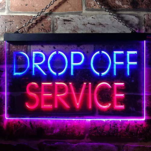 Drop Off Service LED Light Sign - LED Gift Works