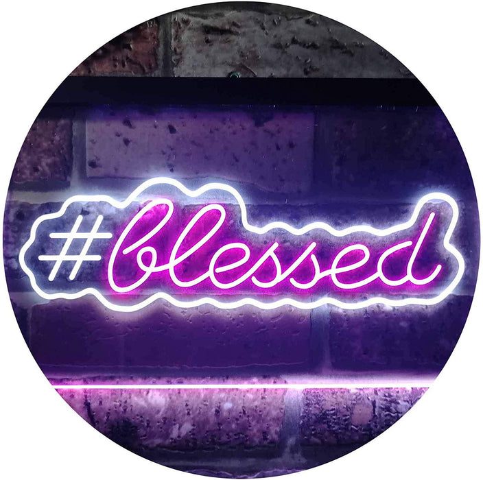 Hashtag Blessed LED Light Sign - Way Up Gifts