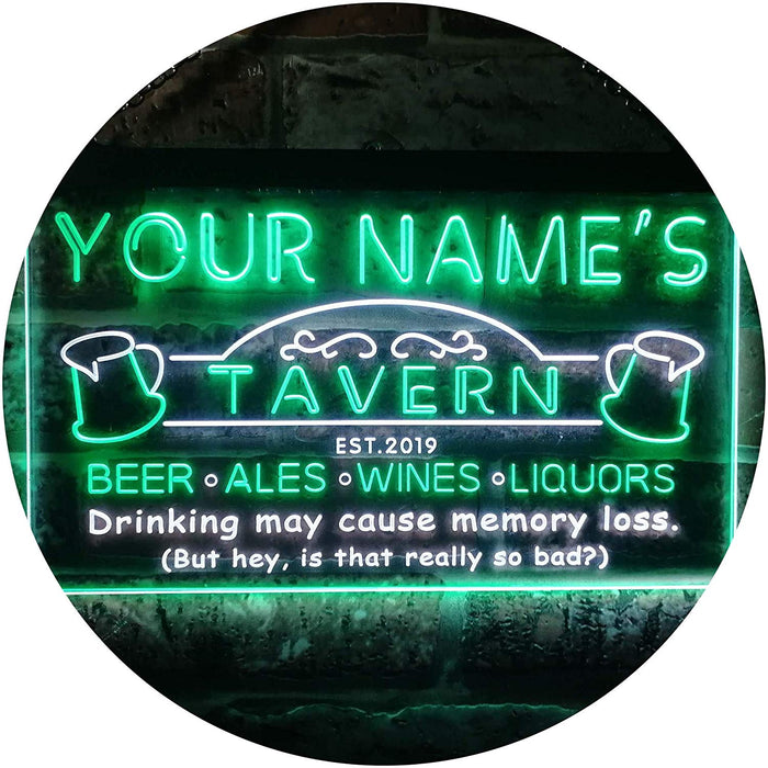 Personalized Tavern Bar LED Light Sign - Way Up Gifts