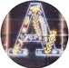 Family Name Letter A Monogram Initial LED Light Sign - Way Up Gifts