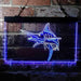 Deep Sea Fishing Blue Marlin Fish LED Light Sign - Way Up Gifts