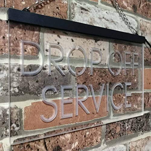 Drop Off Service LED Light Sign - LED Gift Works