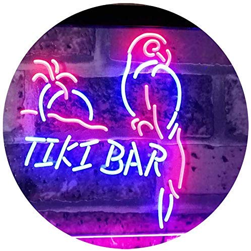 Parrot Tiki Bar LED Light Sign - Way Up Gifts