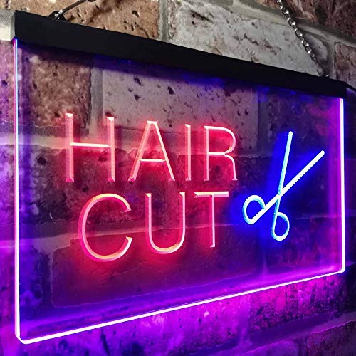 Barber Salon Hair Cut LED Light Sign - Way Up Gifts