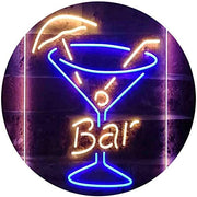 Cocktail Glass Bar LED Light Sign - LED Gift Works