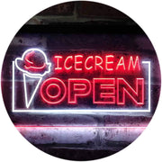 Open Ice Cream LED Light Sign - LED Gift Works