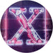 Family Name Letter X Monogram Initial LED Light Sign - Way Up Gifts