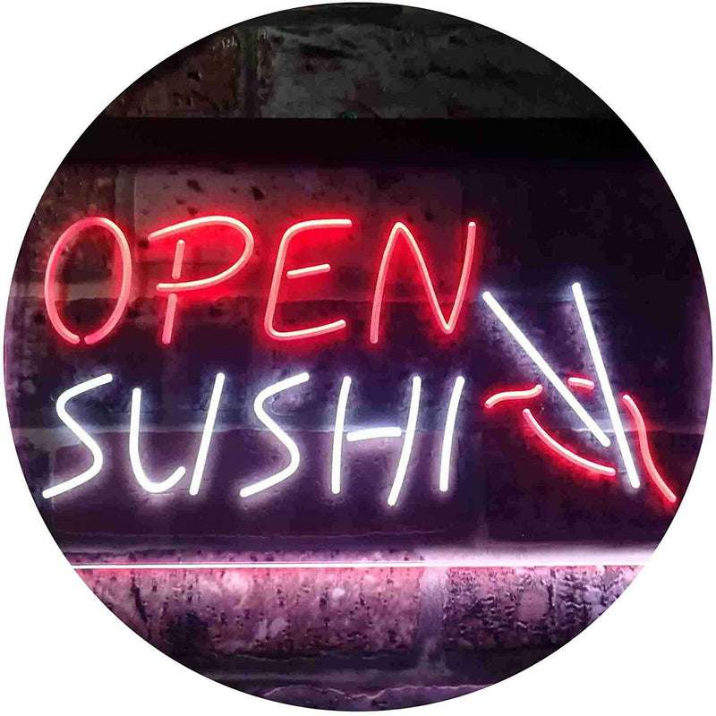 Open Sushi LED Light Sign - LED Gift Works