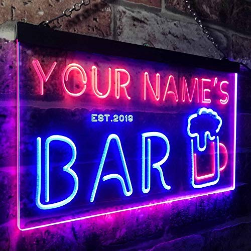 Personalized Bar LED Light Sign - Way Up Gifts