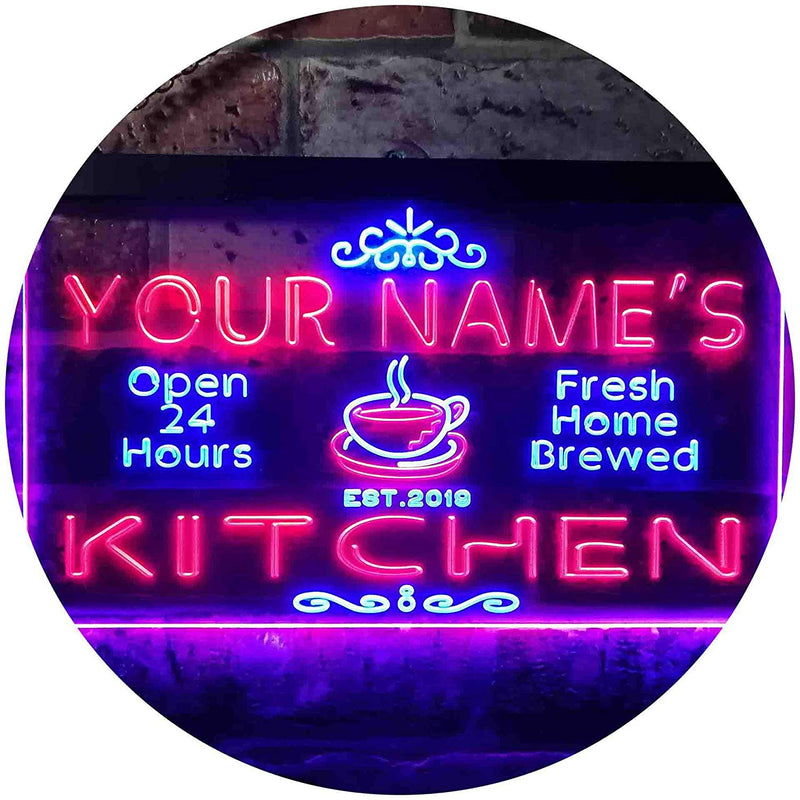 Personalized Home Kitchen Decor LED Light Sign - LED Gift Works
