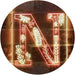 Family Name Letter N Monogram Initial LED Light Sign - Way Up Gifts