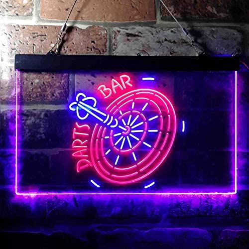 Darts Bar LED Light Sign - Way Up Gifts