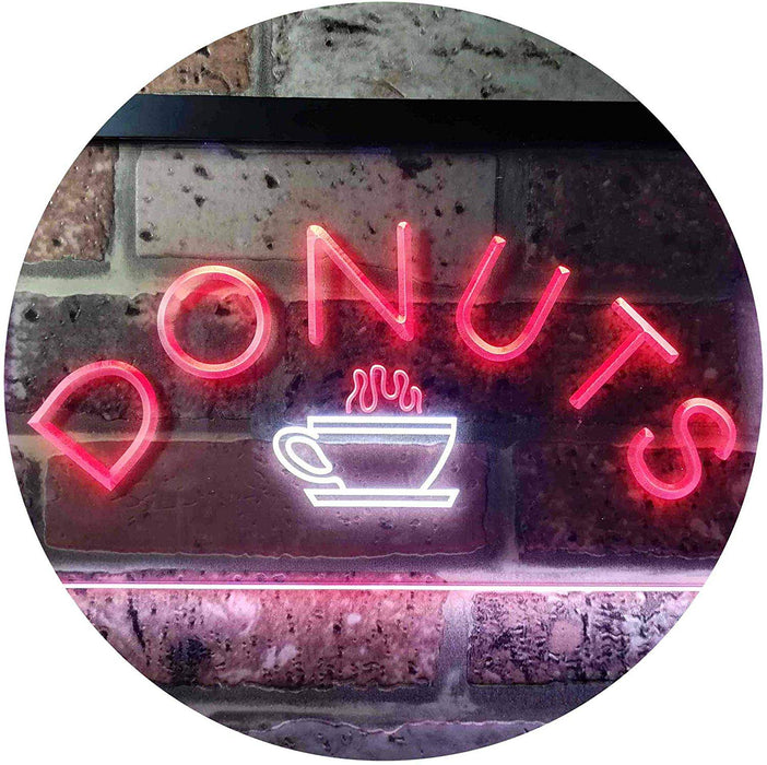 Donuts Coffee LED Light Sign - Way Up Gifts
