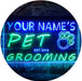 Personalized Paw Print Pet Grooming LED Light Sign - Way Up Gifts
