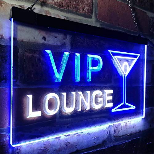Cocktails VIP Lounge LED Light Sign - Way Up Gifts