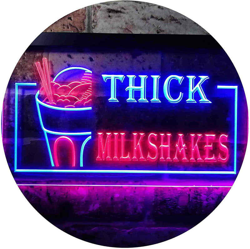 Thick Milkshakes LED Light Sign - LED Gift Works