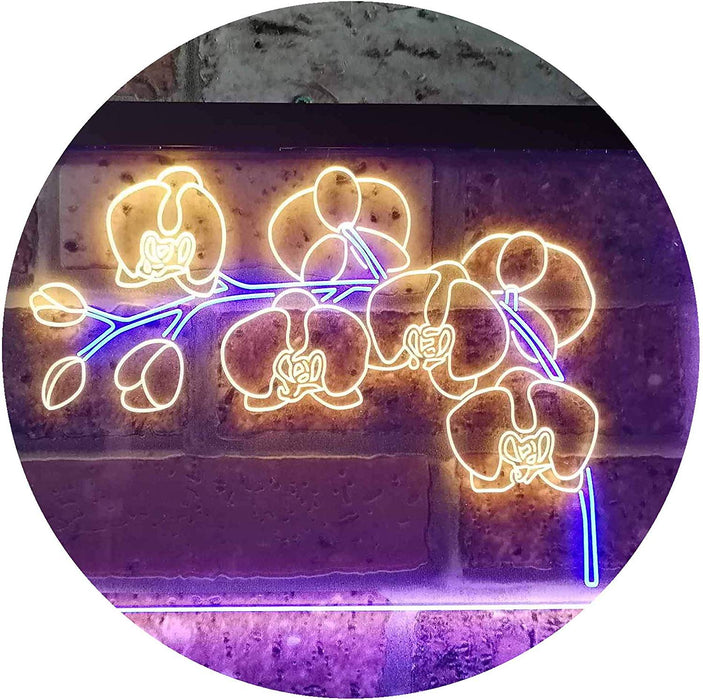 Orchids Florist Flower Shop LED Light Sign - Way Up Gifts