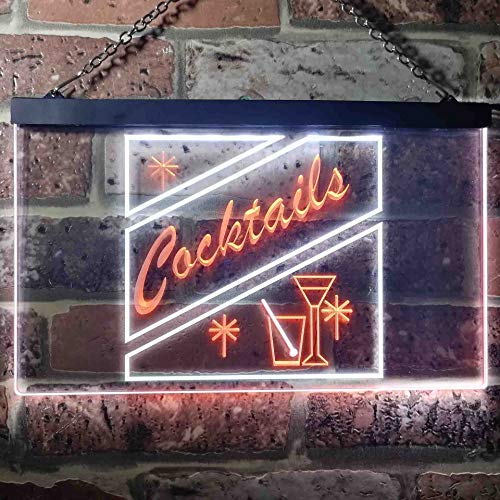 Cocktails LED Light Sign - Way Up Gifts