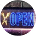 Barber Scissors Hair Cuts Open LED Light Sign - Way Up Gifts
