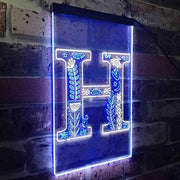 Family Name Letter H Monogram Initial LED Light Sign - LED Gift Works