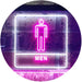 Men Bathroom Restroom LED Light Sign - Way Up Gifts