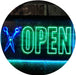 Barber Scissors Hair Cuts Open LED Light Sign - Way Up Gifts
