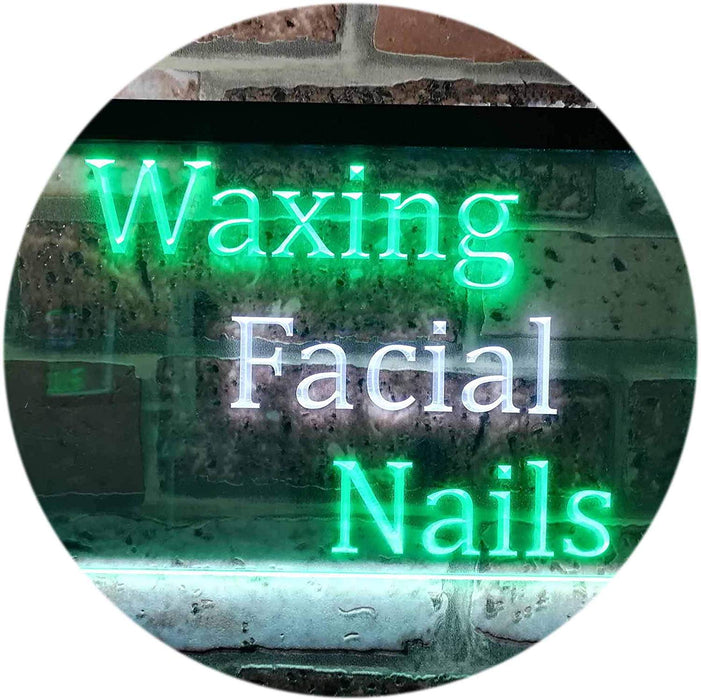 Waxing Facial Nails LED Light Sign - Way Up Gifts