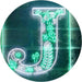 Family Name Letter J Monogram Initial LED Light Sign - Way Up Gifts