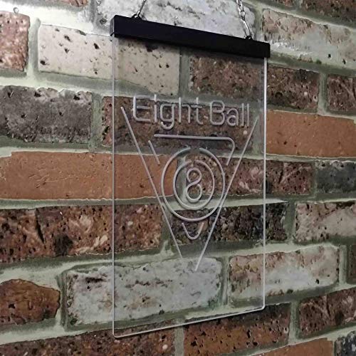 Eight Ball Pool Billiards LED Light Sign - Way Up Gifts