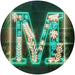 Family Name Letter M Initial Monogram LED Light Sign - Way Up Gifts