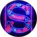 Family Name Letter S Monogram Initial LED Light Sign - Way Up Gifts