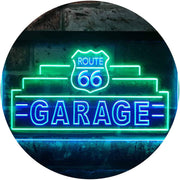 Route 66 Garage LED Light Sign - LED Gift Works