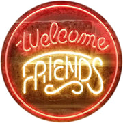Welcome Friends LED Light Sign - LED Gift Works